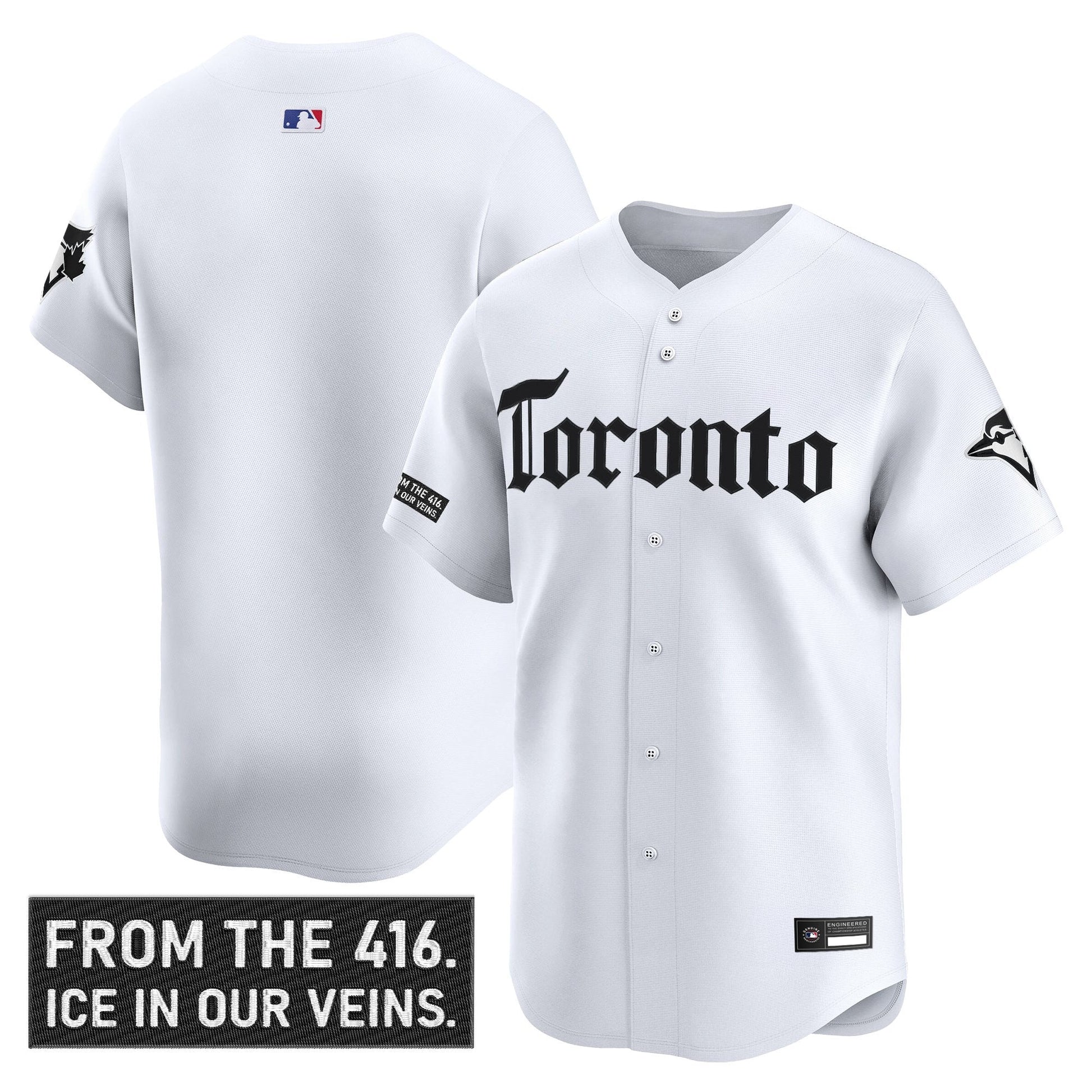 Men's Toronto Blue Jays 'Gothic North Edition' Vapor Premier Limited Jersey - All Stitched