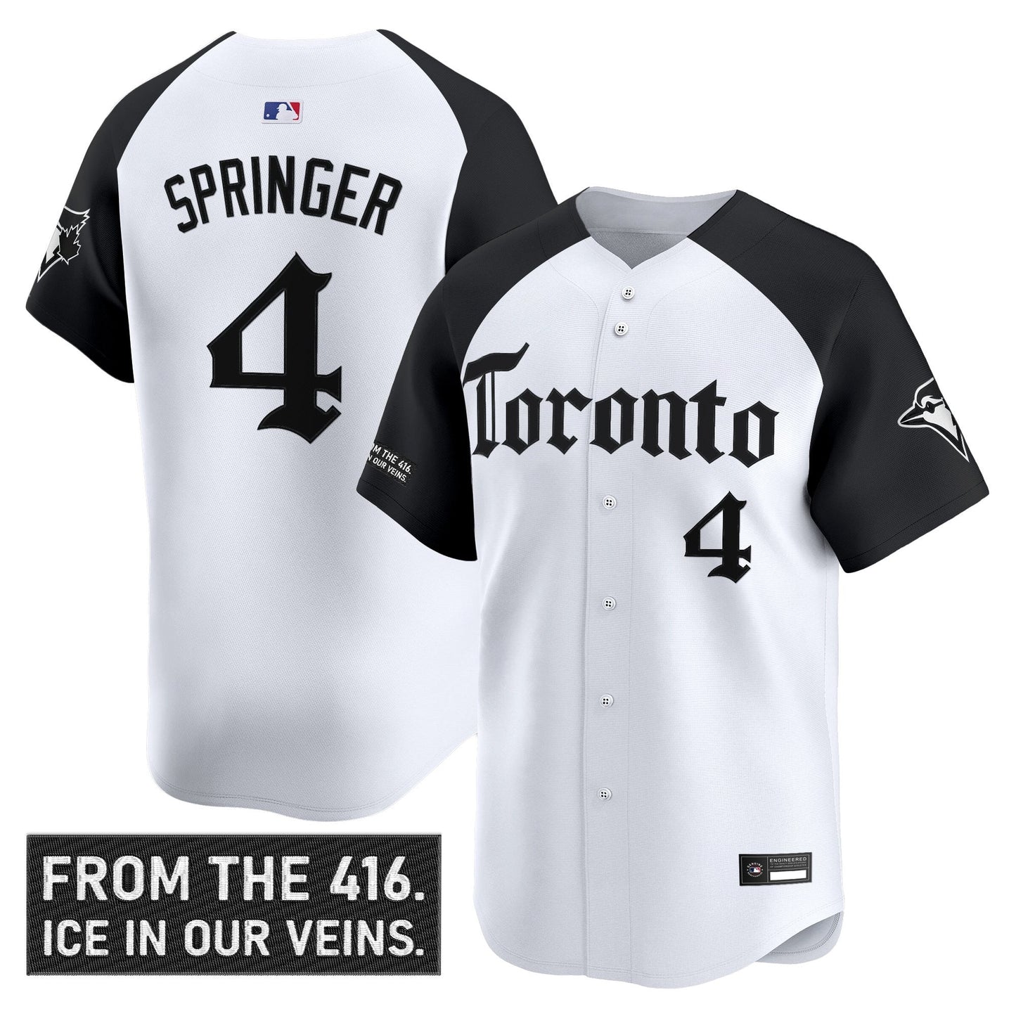 Men's Toronto Blue Jays 'Gothic North Edition' Vapor Premier Limited Jersey - All Stitched