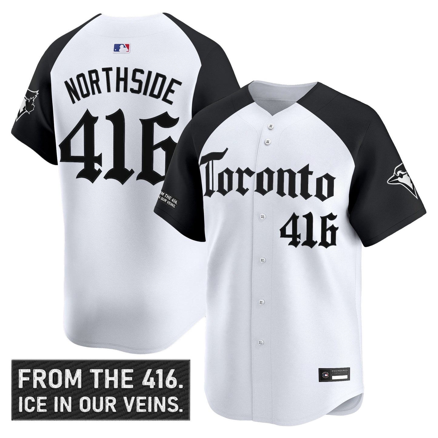 Men's Toronto Blue Jays 'Gothic North Edition' Vapor Premier Limited Jersey - All Stitched