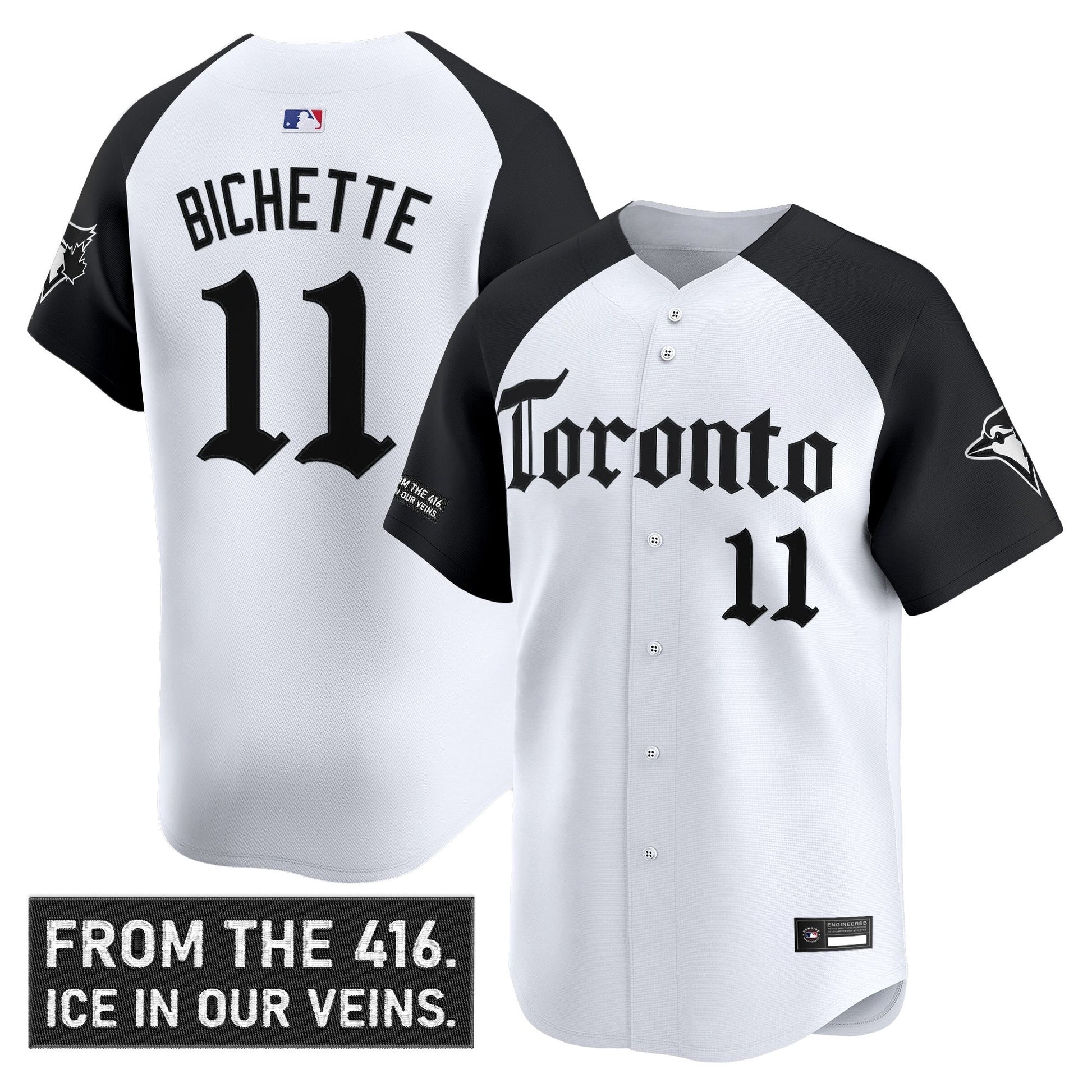 Men's Toronto Blue Jays 'Gothic North Edition' Vapor Premier Limited Jersey - All Stitched