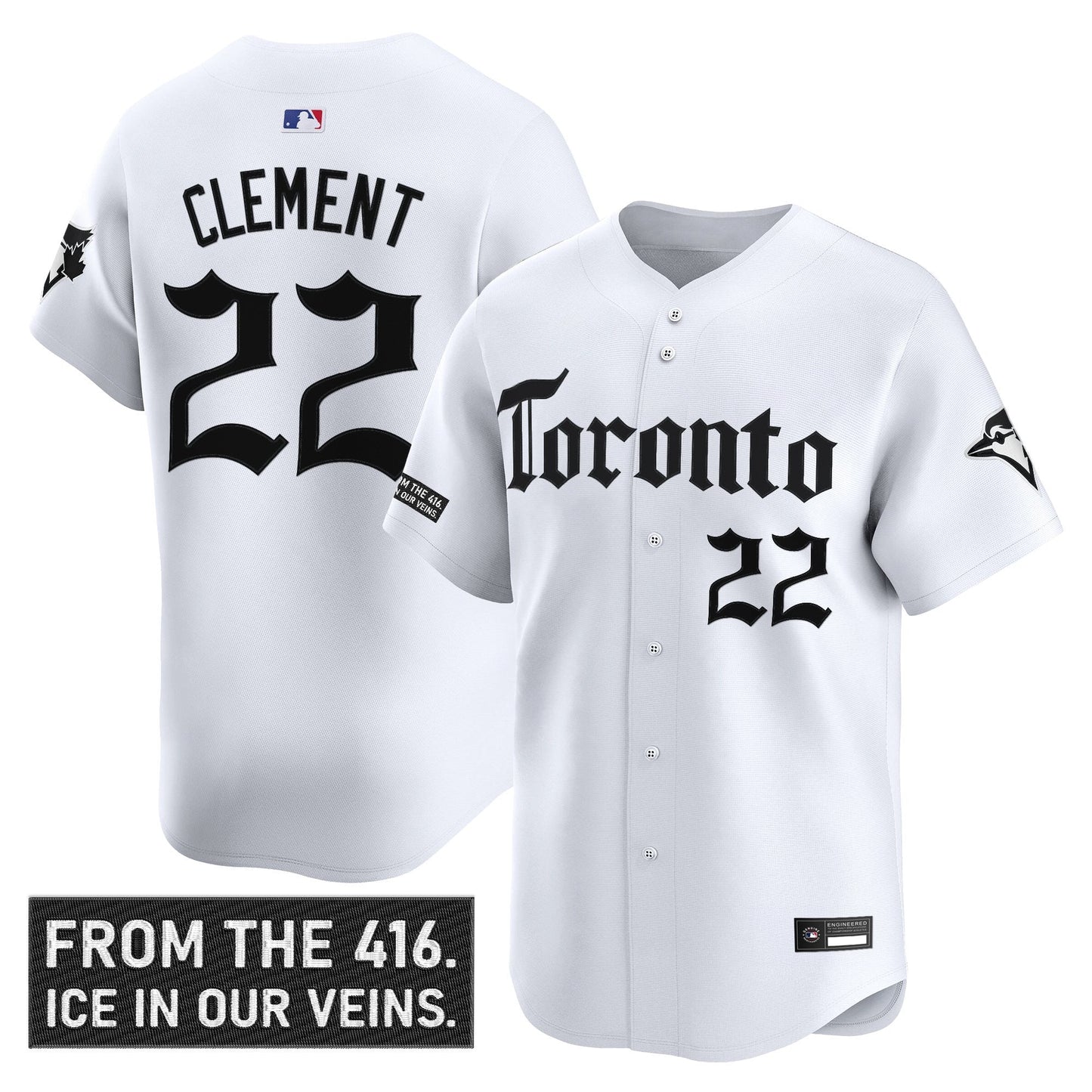 Men's Toronto Blue Jays 'Gothic North Edition' Vapor Premier Limited Jersey - All Stitched