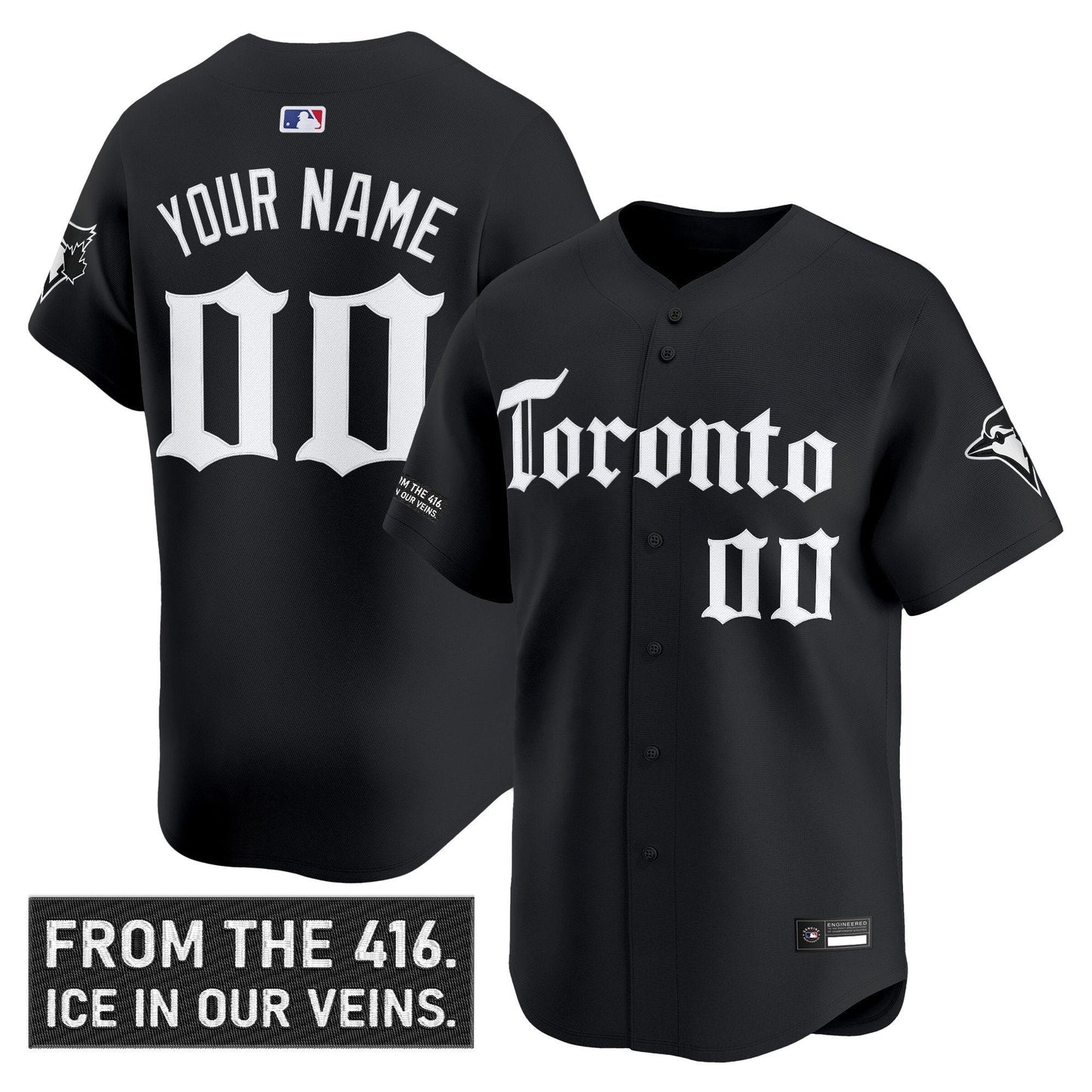 Toronto Blue Jays 'Gothic North Edition' Vapor Premier Limited Custom Jersey - All Stitched