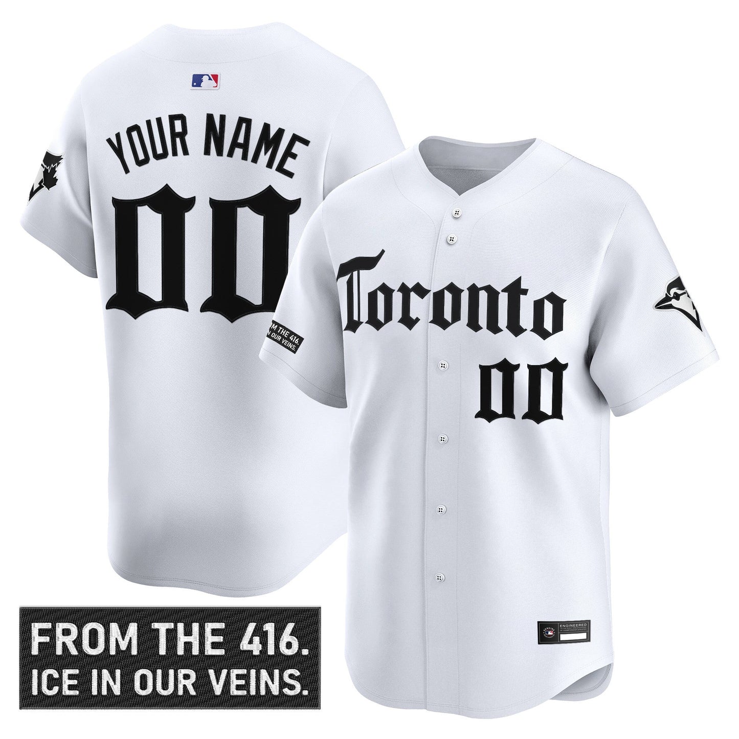 Toronto Blue Jays 'Gothic North Edition' Vapor Premier Limited Custom Jersey - All Stitched