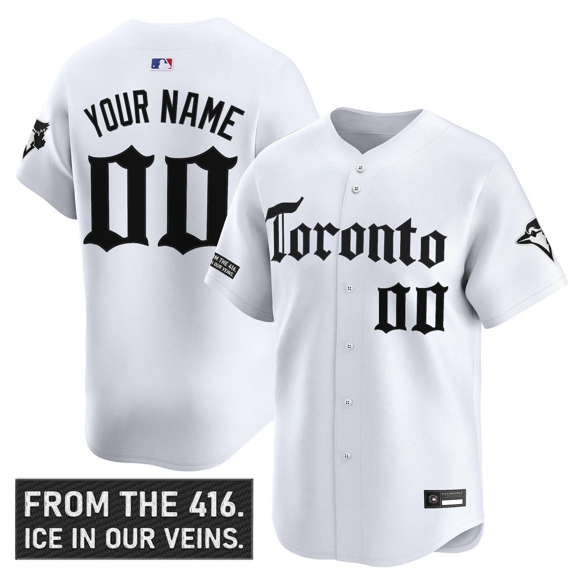 Toronto Blue Jays 'Gothic North Edition' Vapor Premier Limited Custom Jersey - All Stitched