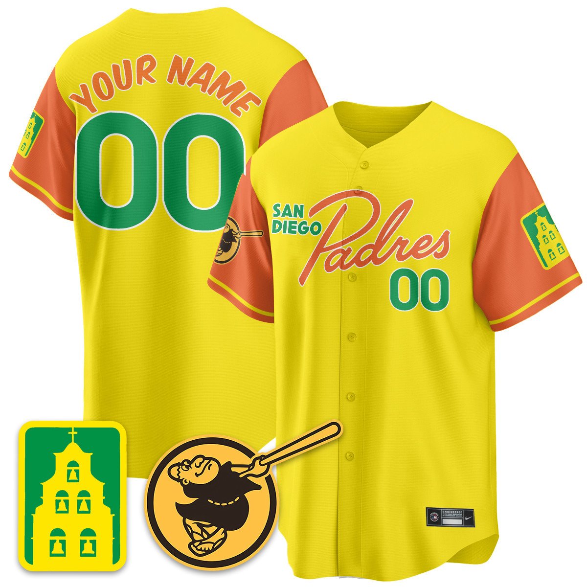 San Diego Padres City Connect City Concept Custom Jersey - All Stitched