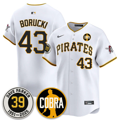Men's Pittsburgh Pirates Memories Dave Parker Jersey- “COBRA” Patch - All Stitched