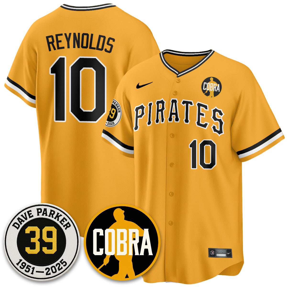 Men's Pittsburgh Pirates Memories Dave Parker Jersey- “COBRA” Patch - All Stitched