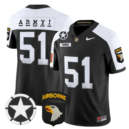 Men's Army Black Knights 2025 Screaming Eagles Vapor Limited Jersey - All Stitched