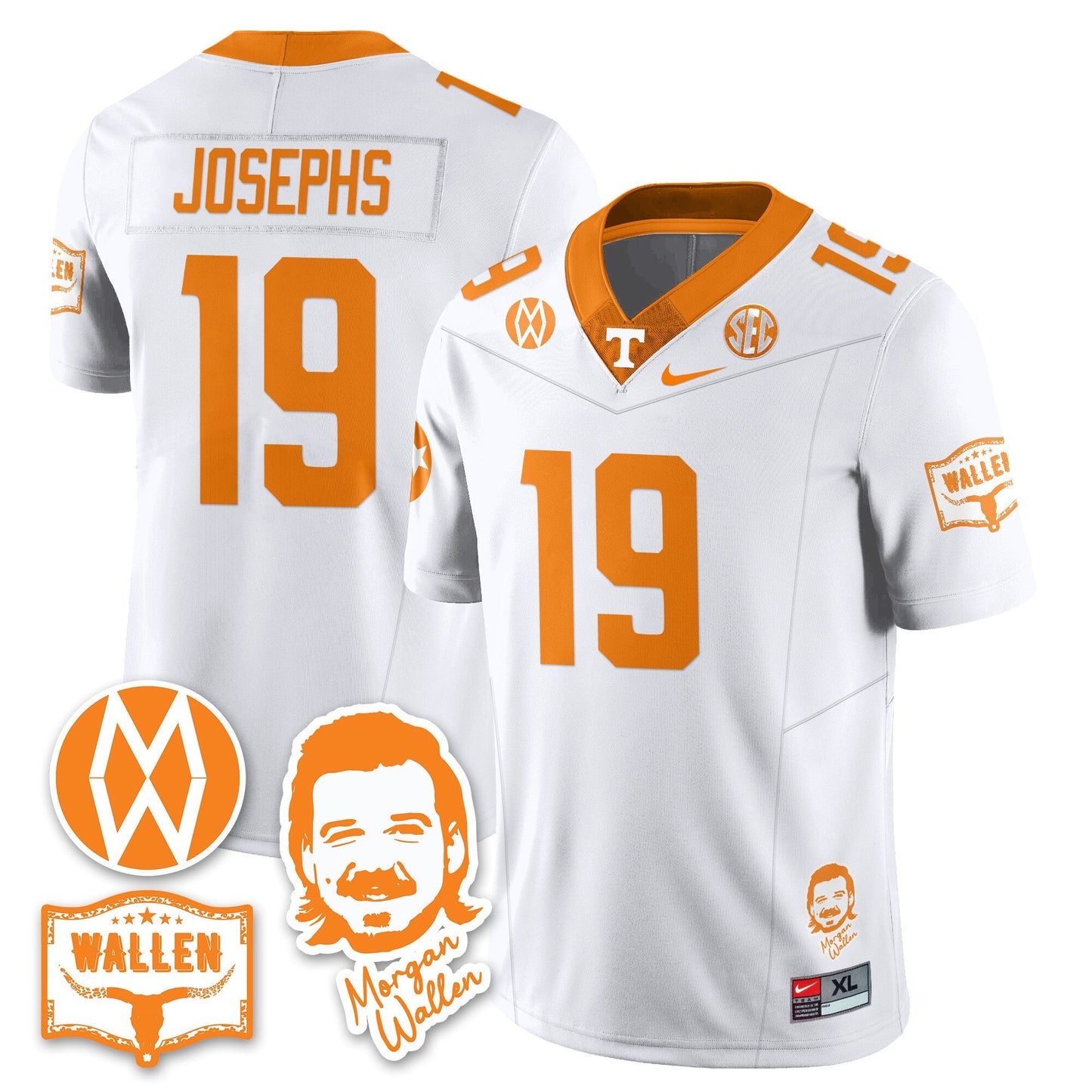 TENN Morgan Wallen 2025 Jersey - All Stitched