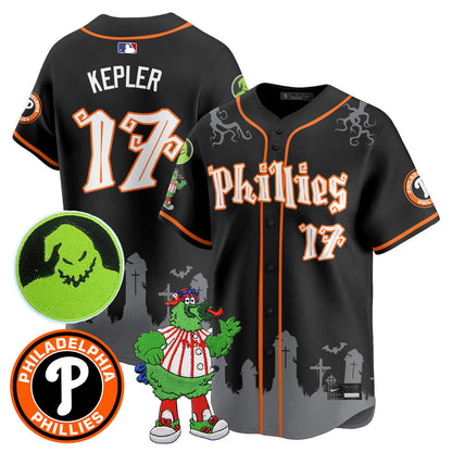 Men's Philadelphia Phillies Oogie Boogie & Phanatic Premier Limited Jersey - All Stitched