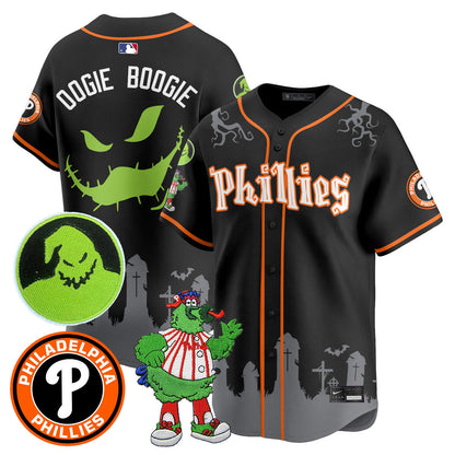 Men's Philadelphia Phillies Oogie Boogie & Phanatic Premier Limited Jersey - All Stitched