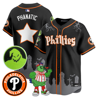 Men's Philadelphia Phillies Oogie Boogie & Phanatic Premier Limited Jersey - All Stitched