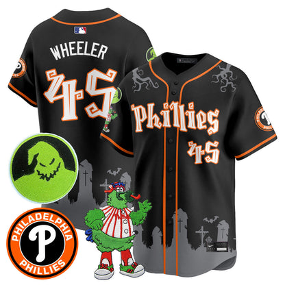 Men's Philadelphia Phillies Oogie Boogie & Phanatic Premier Limited Jersey - All Stitched