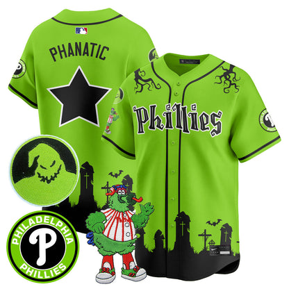 Men's Philadelphia Phillies Oogie Boogie & Phanatic Premier Limited Jersey - All Stitched