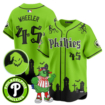 Men's Philadelphia Phillies Oogie Boogie & Phanatic Premier Limited Jersey - All Stitched