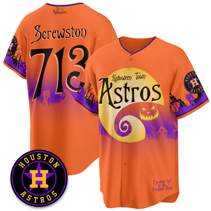 HOU "Halloween Town" Limited Jersey - Stitched