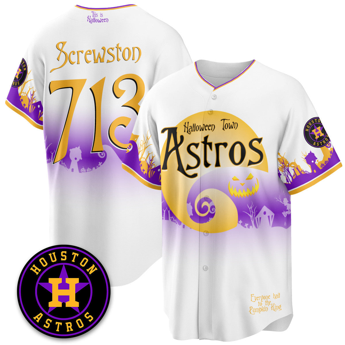 HOU "Halloween Town" Limited Jersey - Stitched