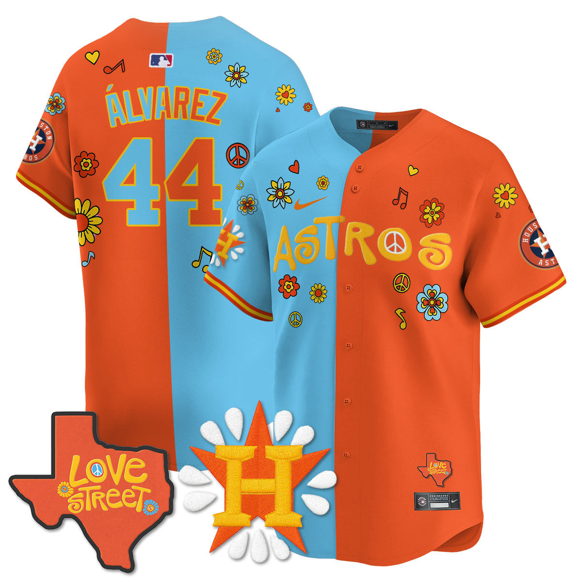 Men's Houston Astros "Love Street" Limited Jersey - All Stitched