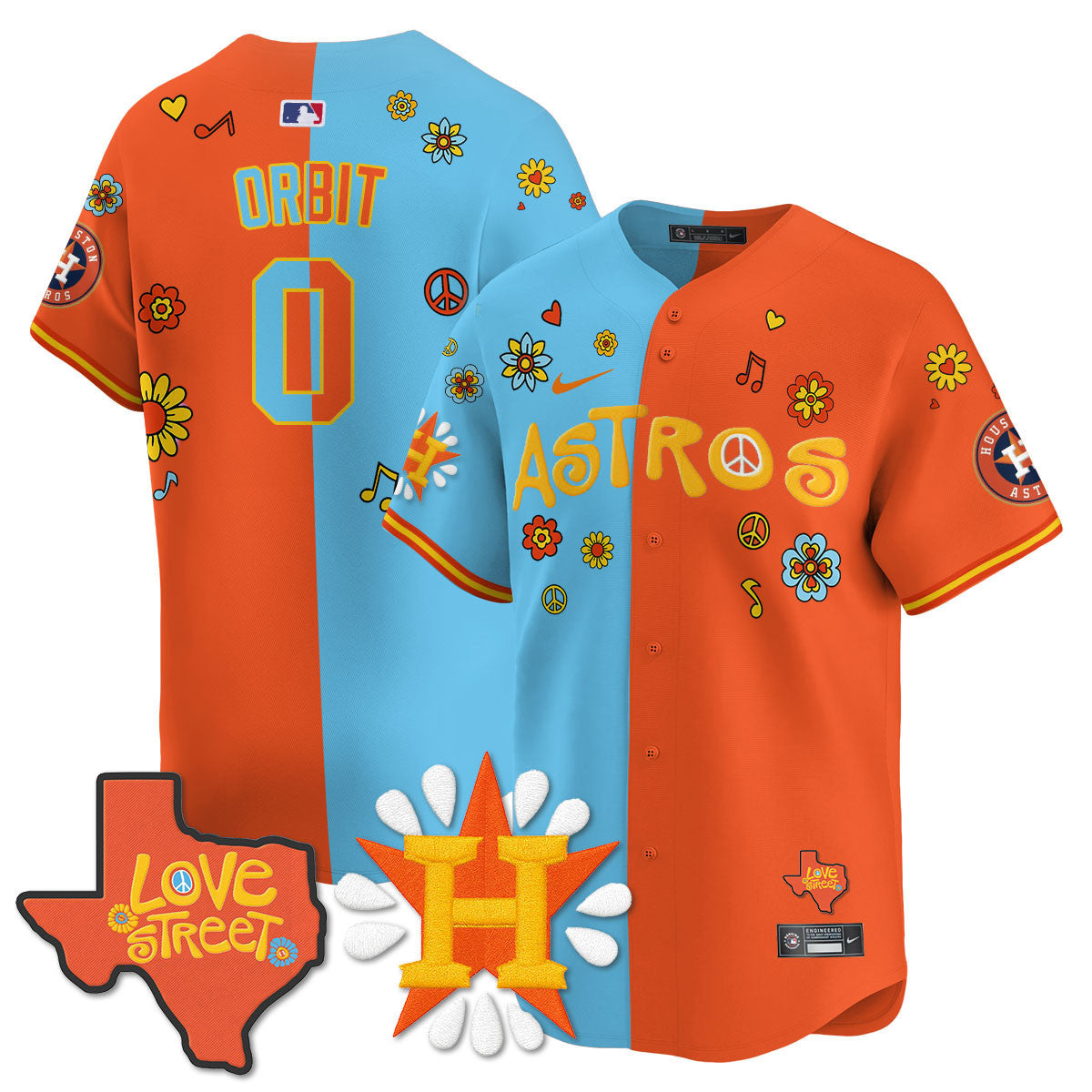 Men's Houston Astros "Love Street" Limited Jersey - All Stitched