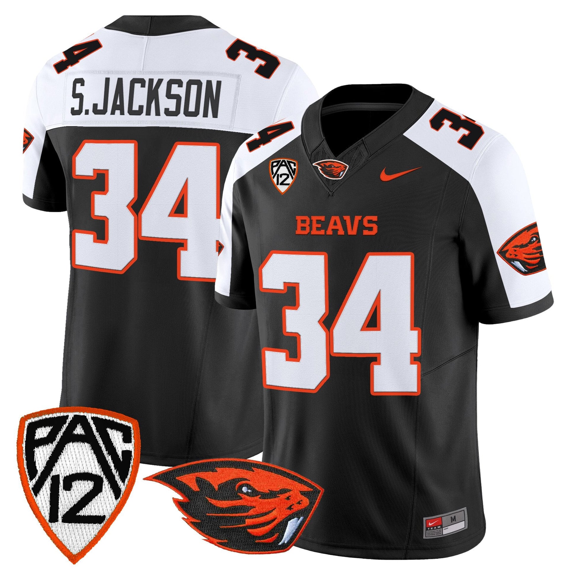 Men's Oregon State Beavers 2025 Vapor Limited Jersey - All Stitched