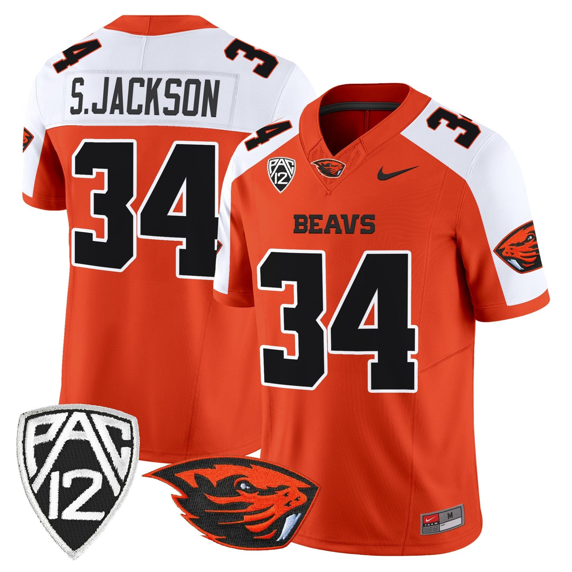 Men's Oregon State Beavers 2025 Vapor Limited Jersey - All Stitched