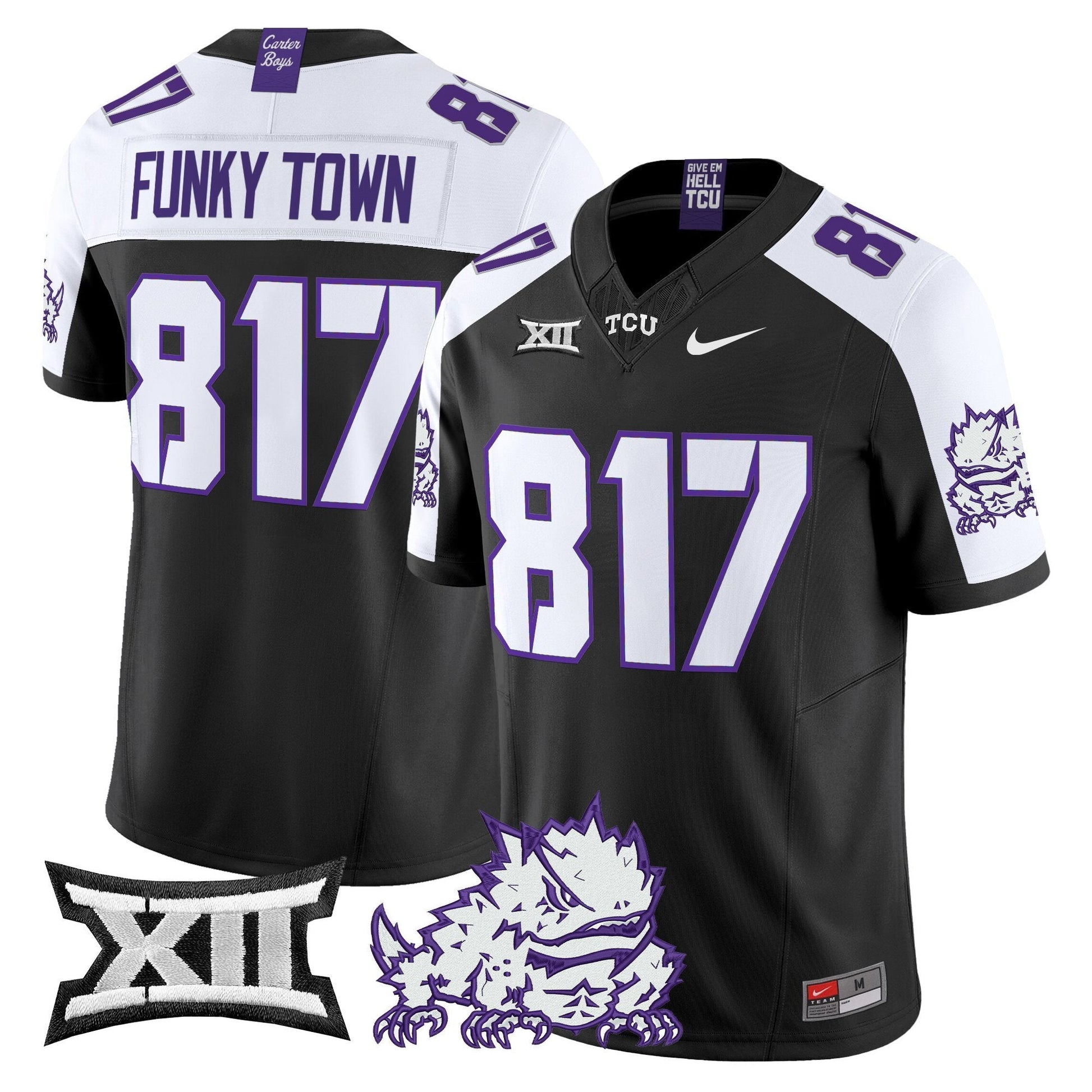 Men's TCU Horned Frogs 2025 Vapor Limited Jersey - All stitched
