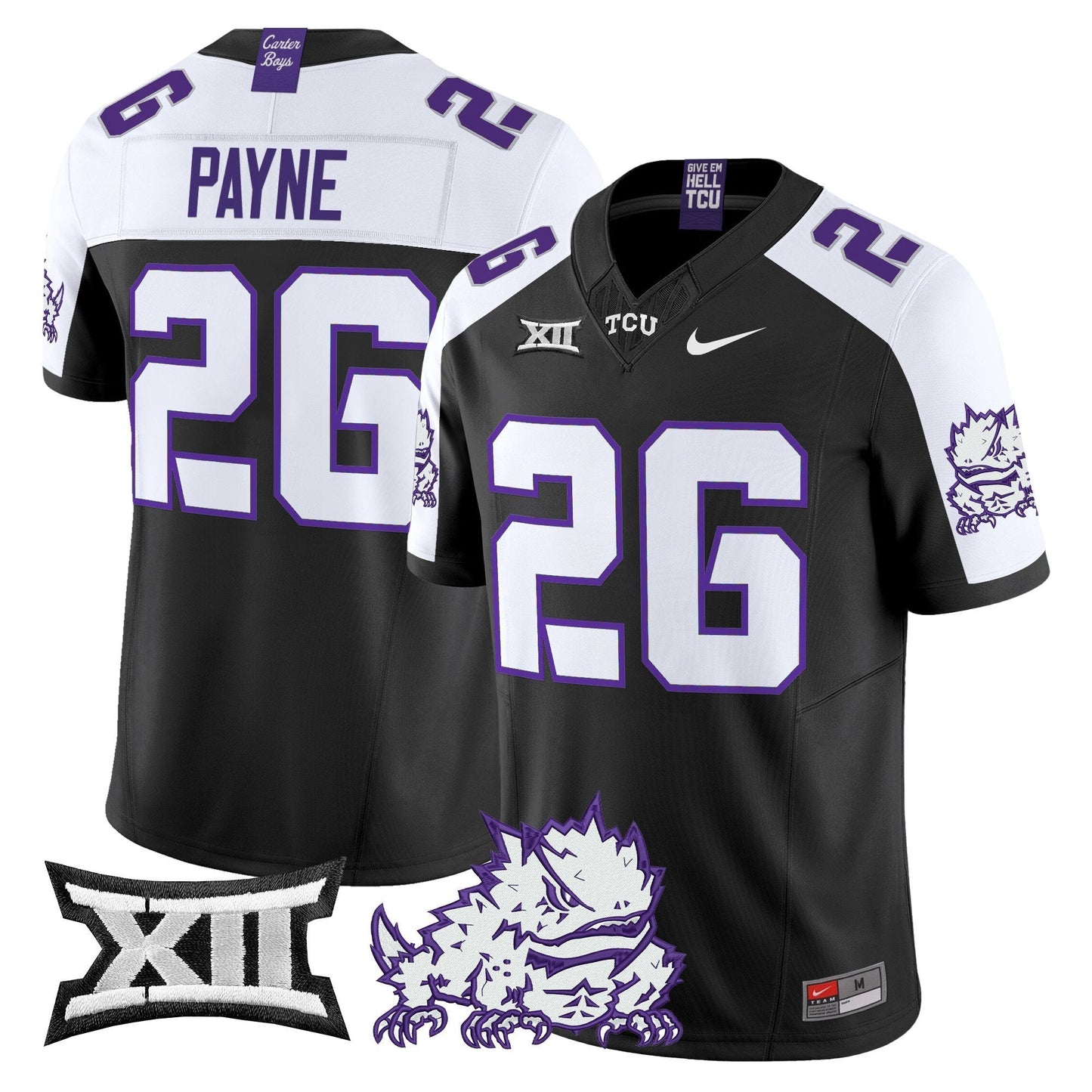 Men's TCU Horned Frogs 2025 Vapor Limited Jersey - All stitched