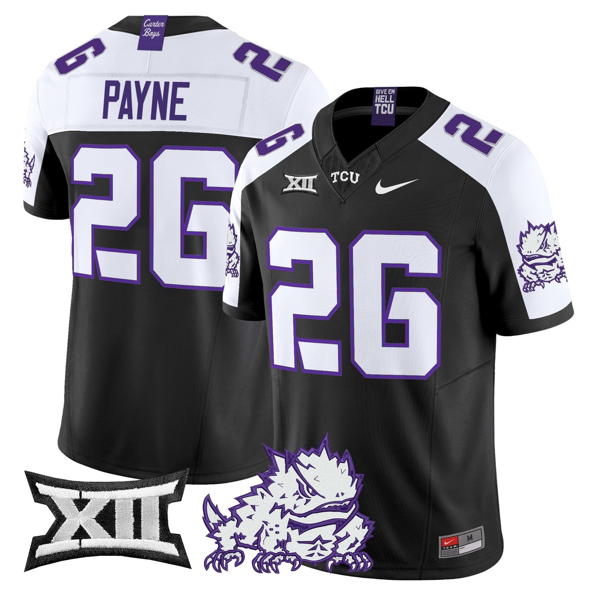 Men's TCU Horned Frogs 2025 Vapor Limited Jersey - All stitched