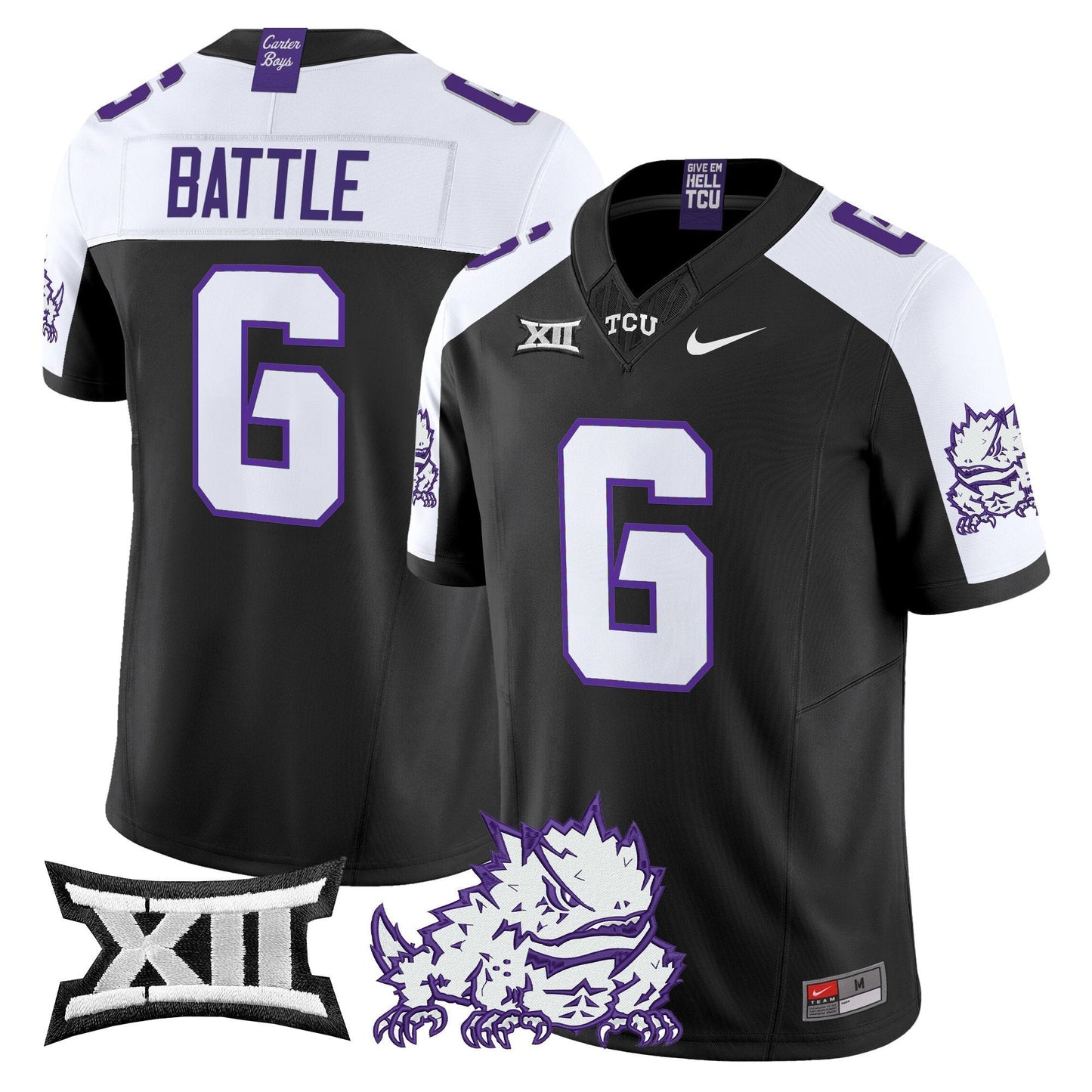 Men's TCU Horned Frogs 2025 Vapor Limited Jersey - All stitched