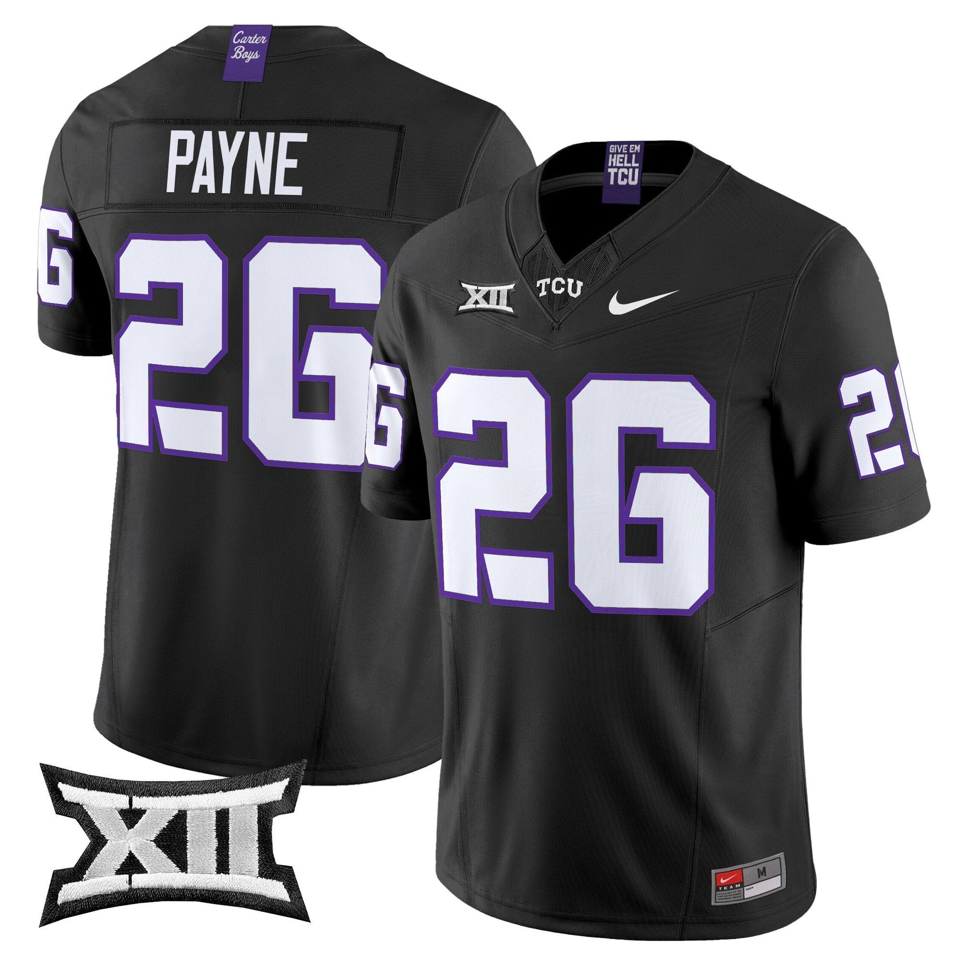 Men's TCU Horned Frogs 2025 Vapor Limited Jersey - All stitched