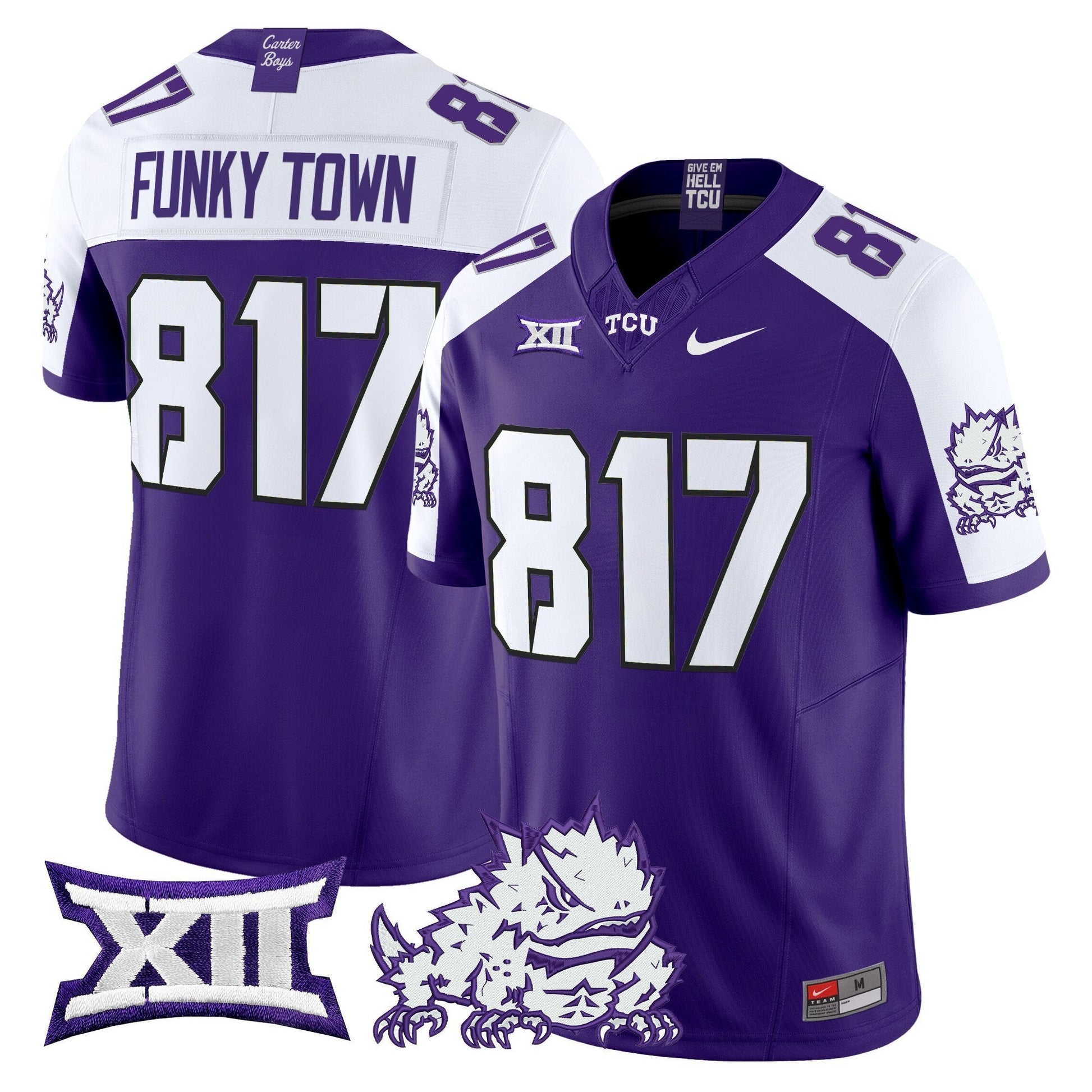 Men's TCU Horned Frogs 2025 Vapor Limited Jersey - All stitched