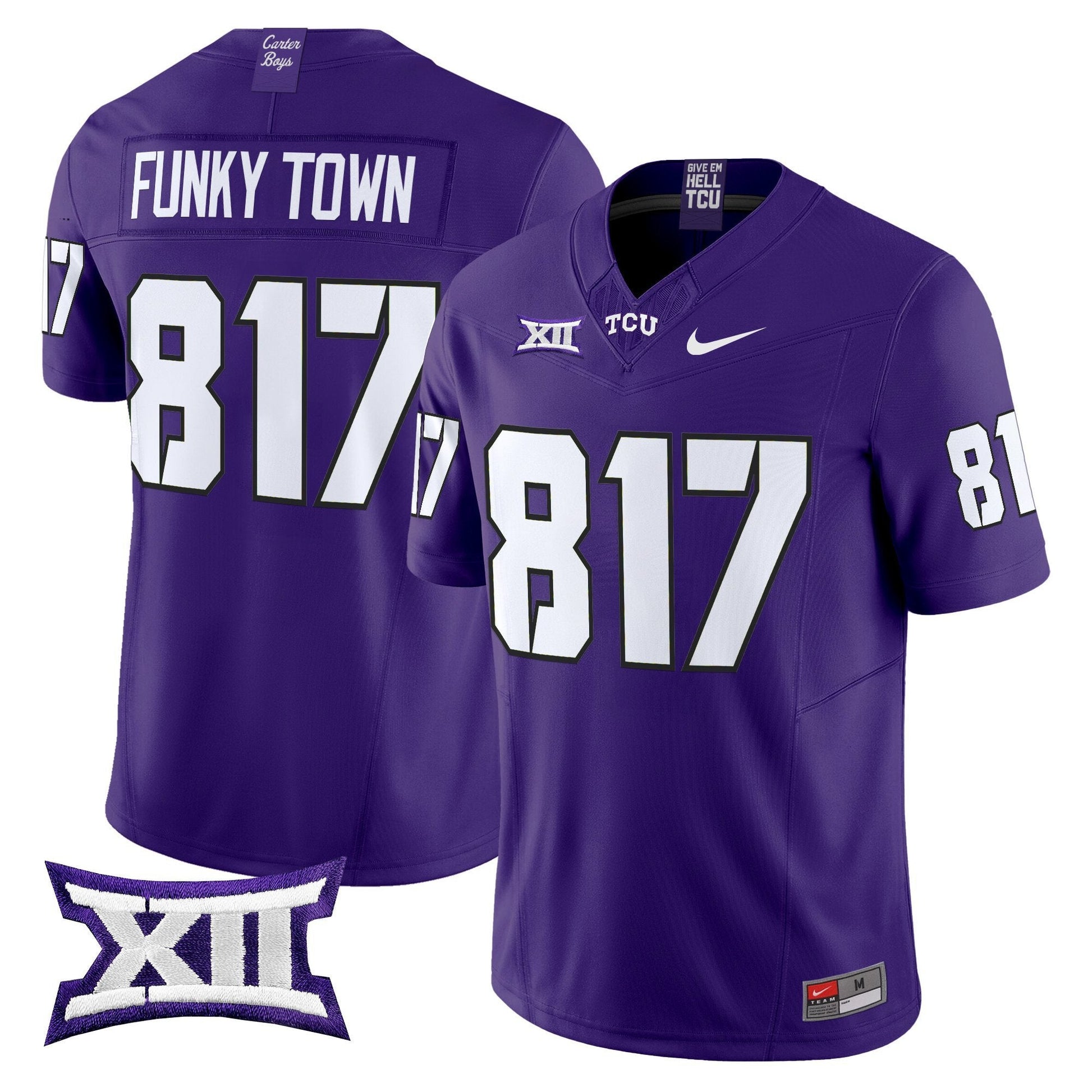 Men's TCU Horned Frogs 2025 Vapor Limited Jersey - All stitched