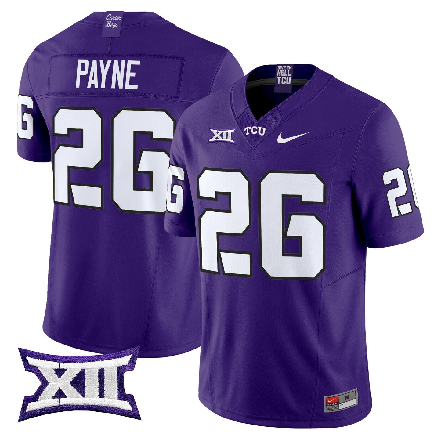 Men's TCU Horned Frogs 2025 Vapor Limited Jersey - All stitched