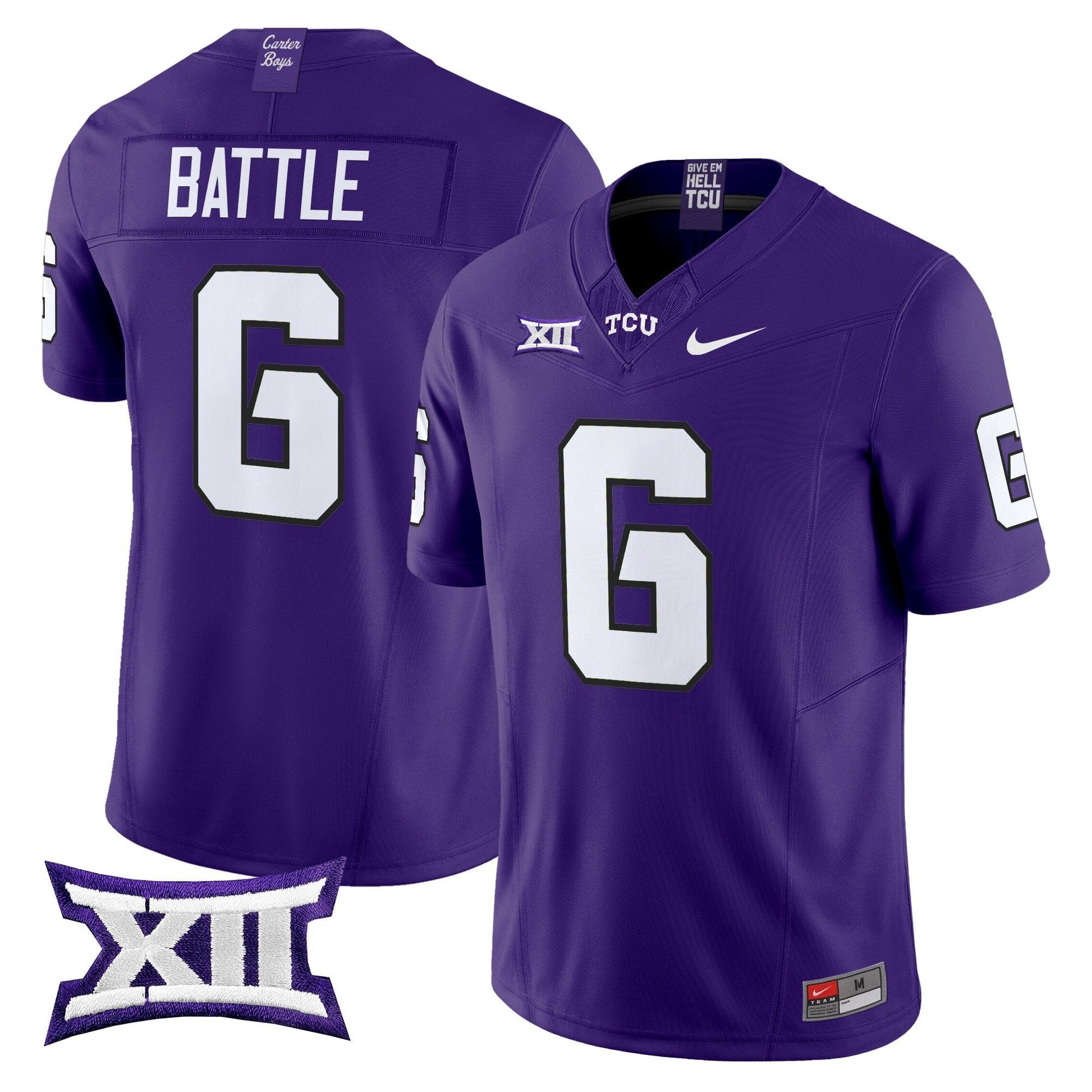 Men's TCU Horned Frogs 2025 Vapor Limited Jersey - All stitched