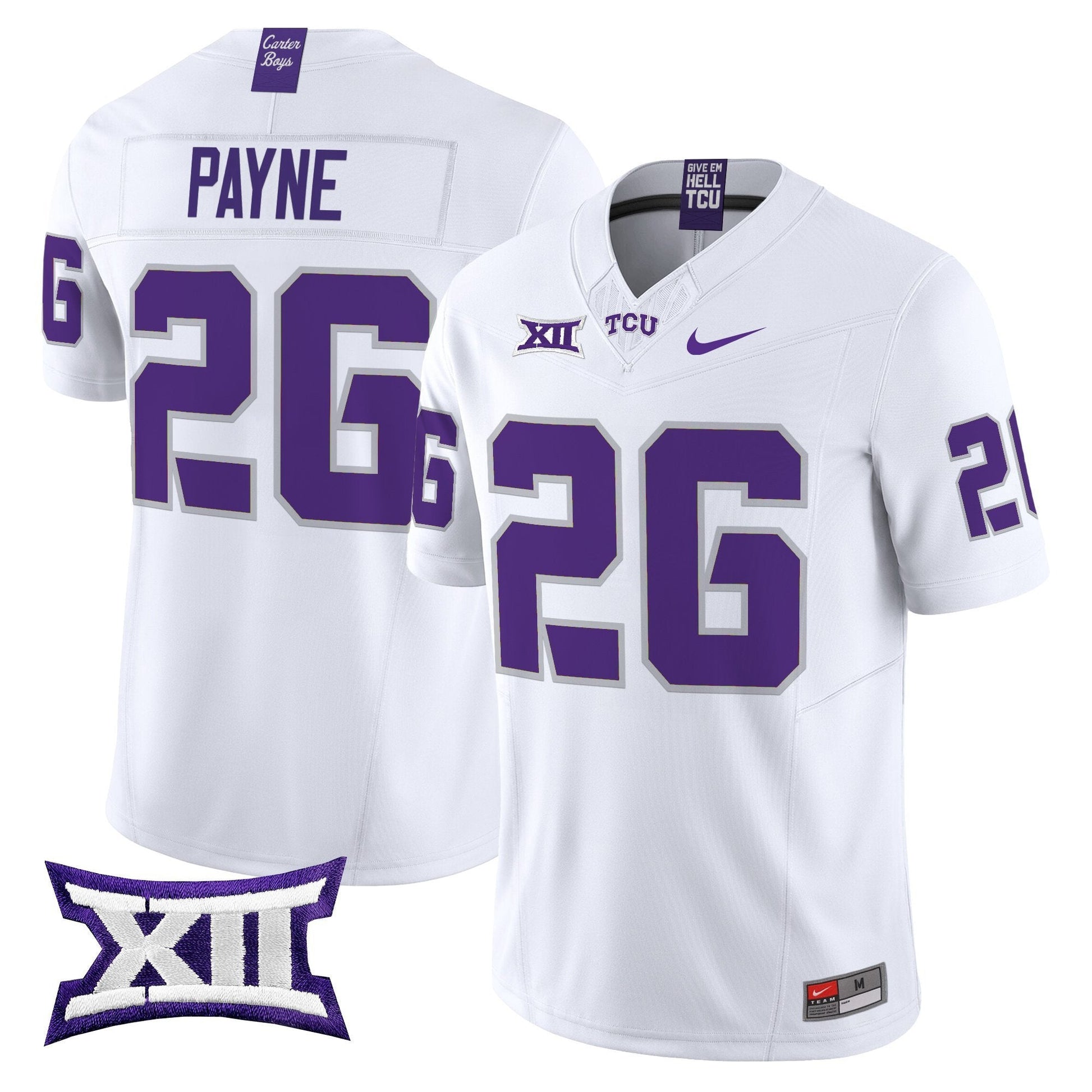 Men's TCU Horned Frogs 2025 Vapor Limited Jersey - All stitched