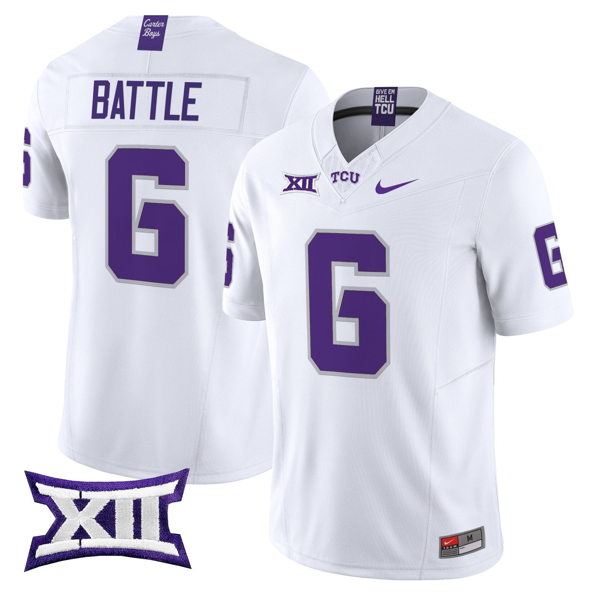 Men's TCU Horned Frogs 2025 Vapor Limited Jersey - All stitched