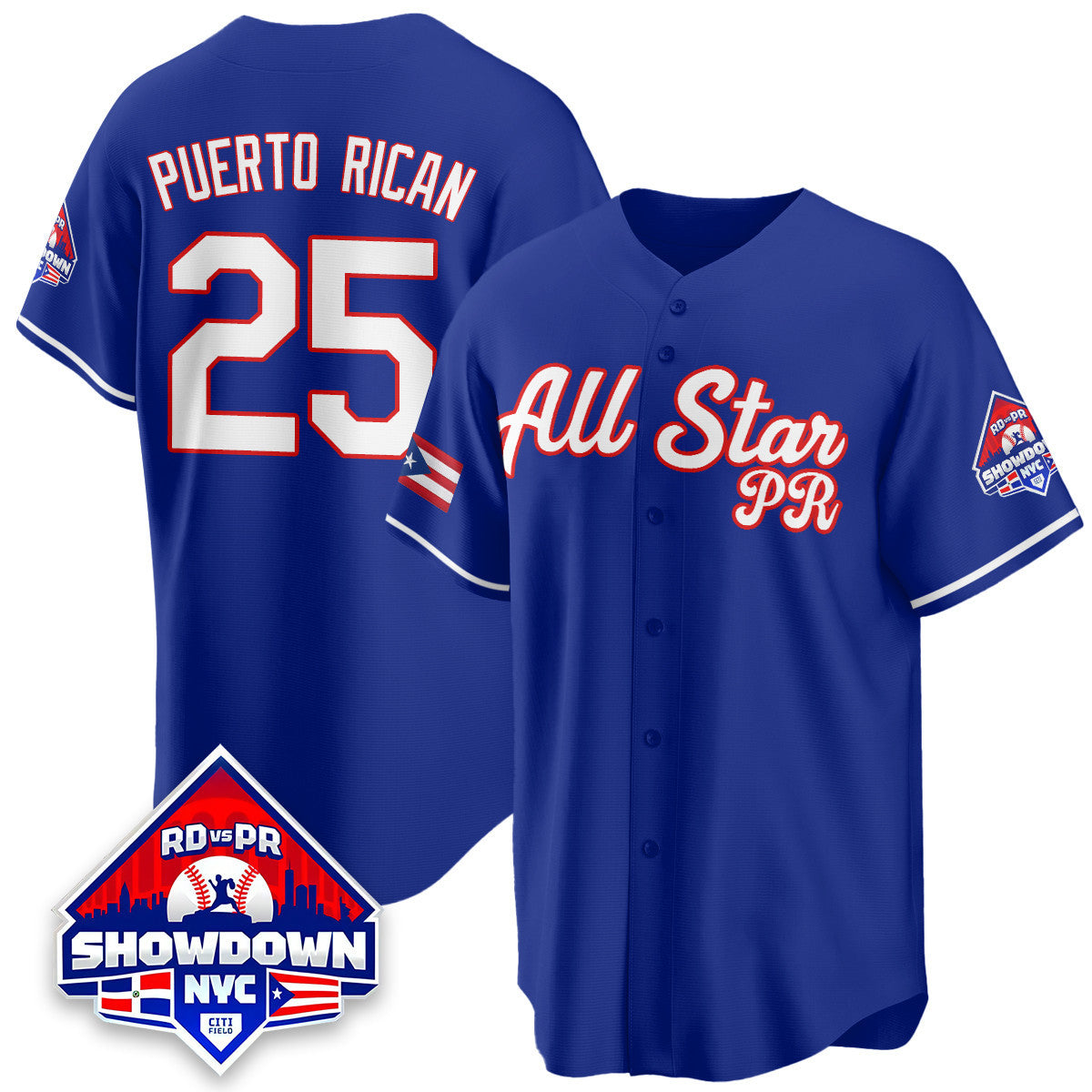 Men's Puerto Rican Baseball All-Star 2025 Jersey - All Stitched