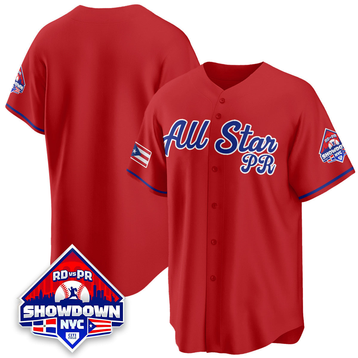 Men's Puerto Rican Baseball All-Star 2025 Jersey - All Stitched