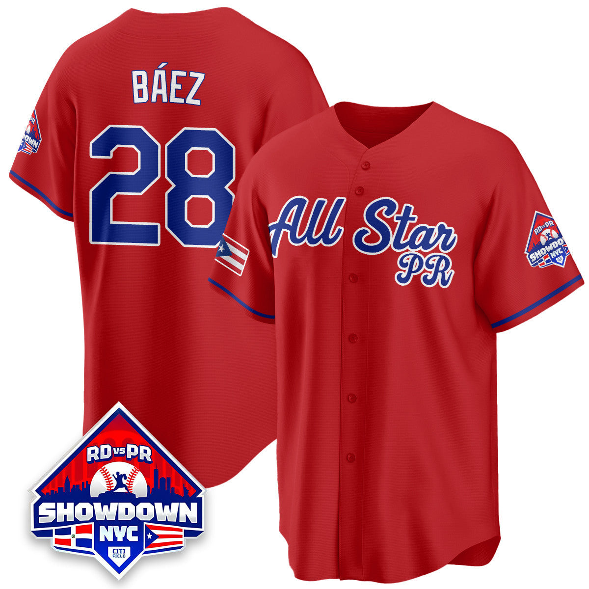 Men's Puerto Rican Baseball All-Star 2025 Jersey - All Stitched