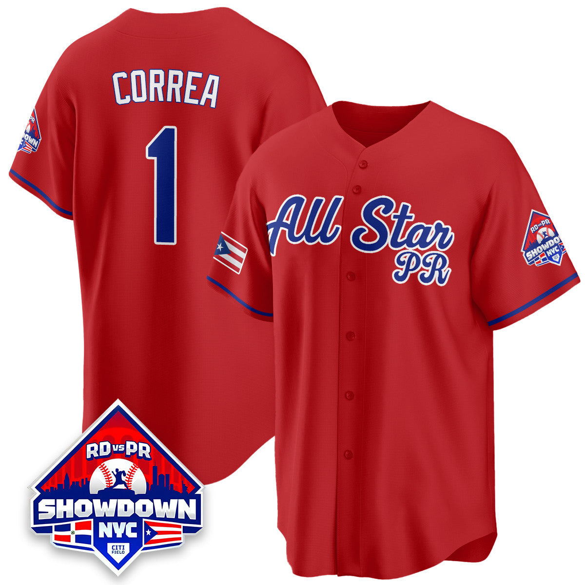 Men's Puerto Rican Baseball All-Star 2025 Jersey - All Stitched