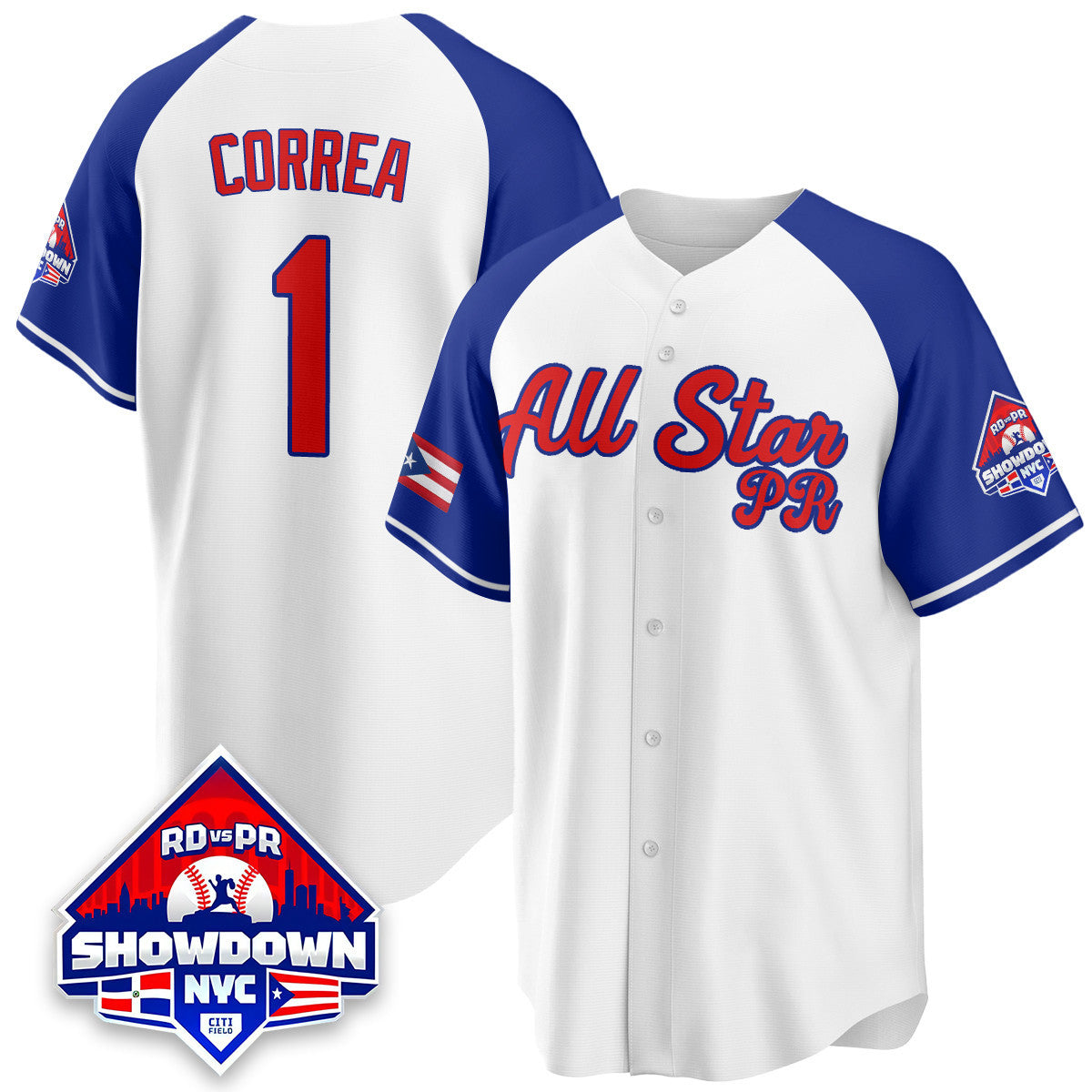 Men's Puerto Rican Baseball All-Star 2025 Jersey - All Stitched