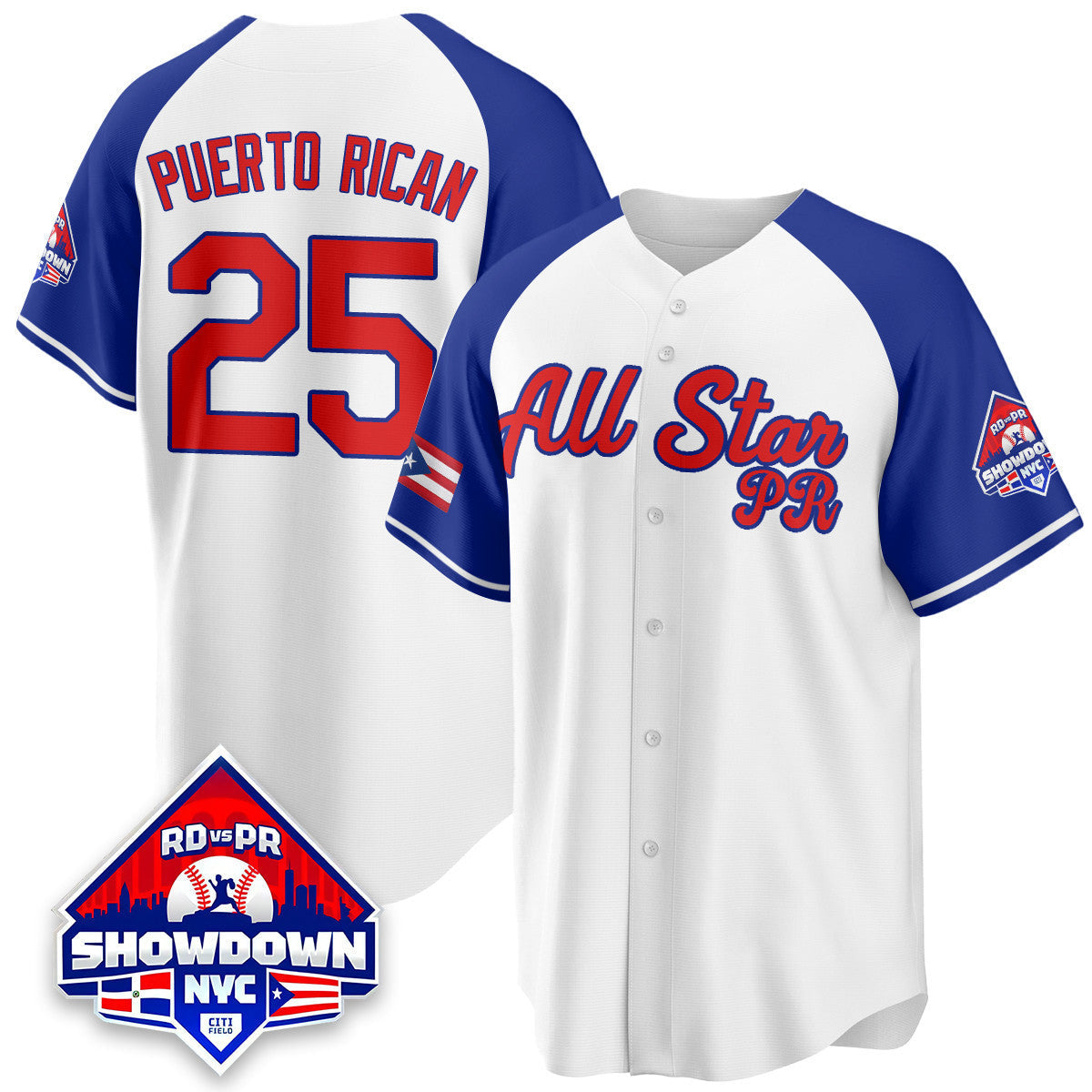 Men's Puerto Rican Baseball All-Star 2025 Jersey - All Stitched