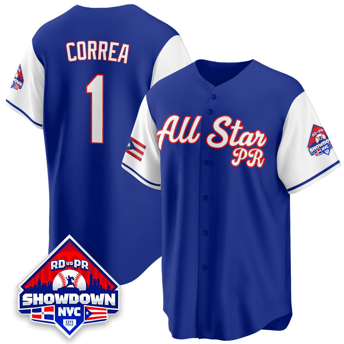 Men's Puerto Rican Baseball All-Star 2025 Jersey - All Stitched