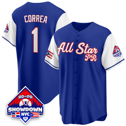 Men's Puerto Rican Baseball All-Star 2025 Jersey - All Stitched