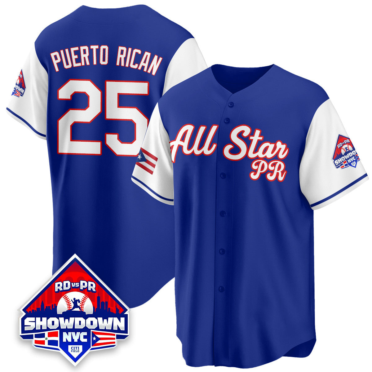 Men's Puerto Rican Baseball All-Star 2025 Jersey - All Stitched