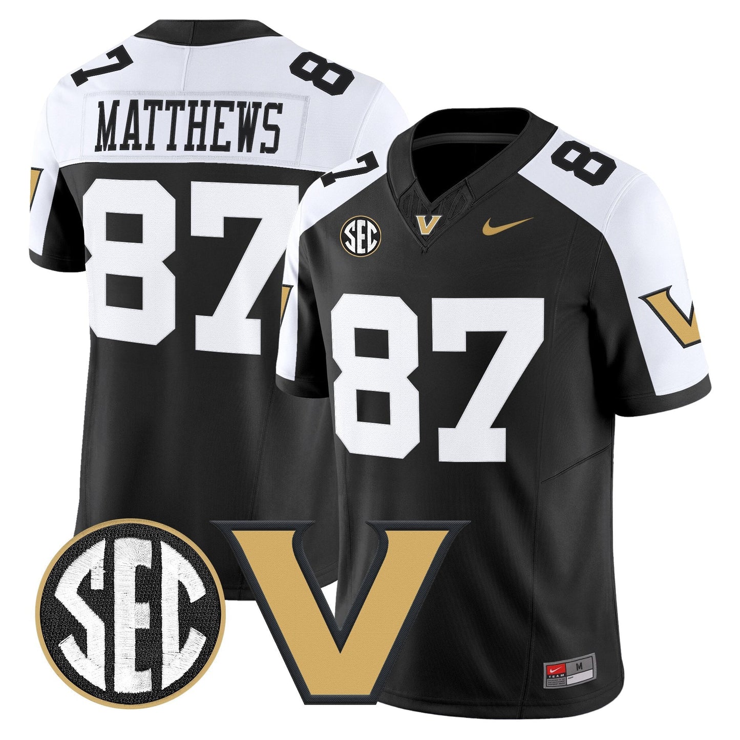 Men's Vanderbilt Commodores 2025 Vapor Limited Jersey - All Stitched