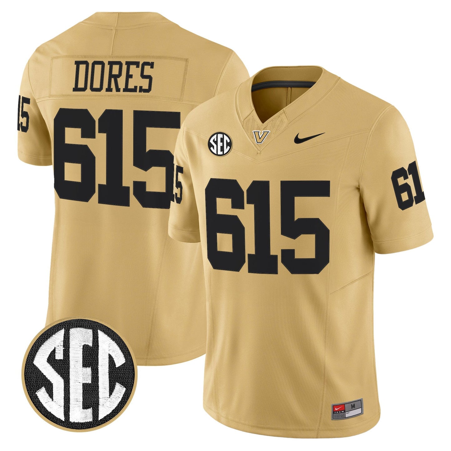 Men's Vanderbilt Commodores 2025 Vapor Limited Jersey - All Stitched