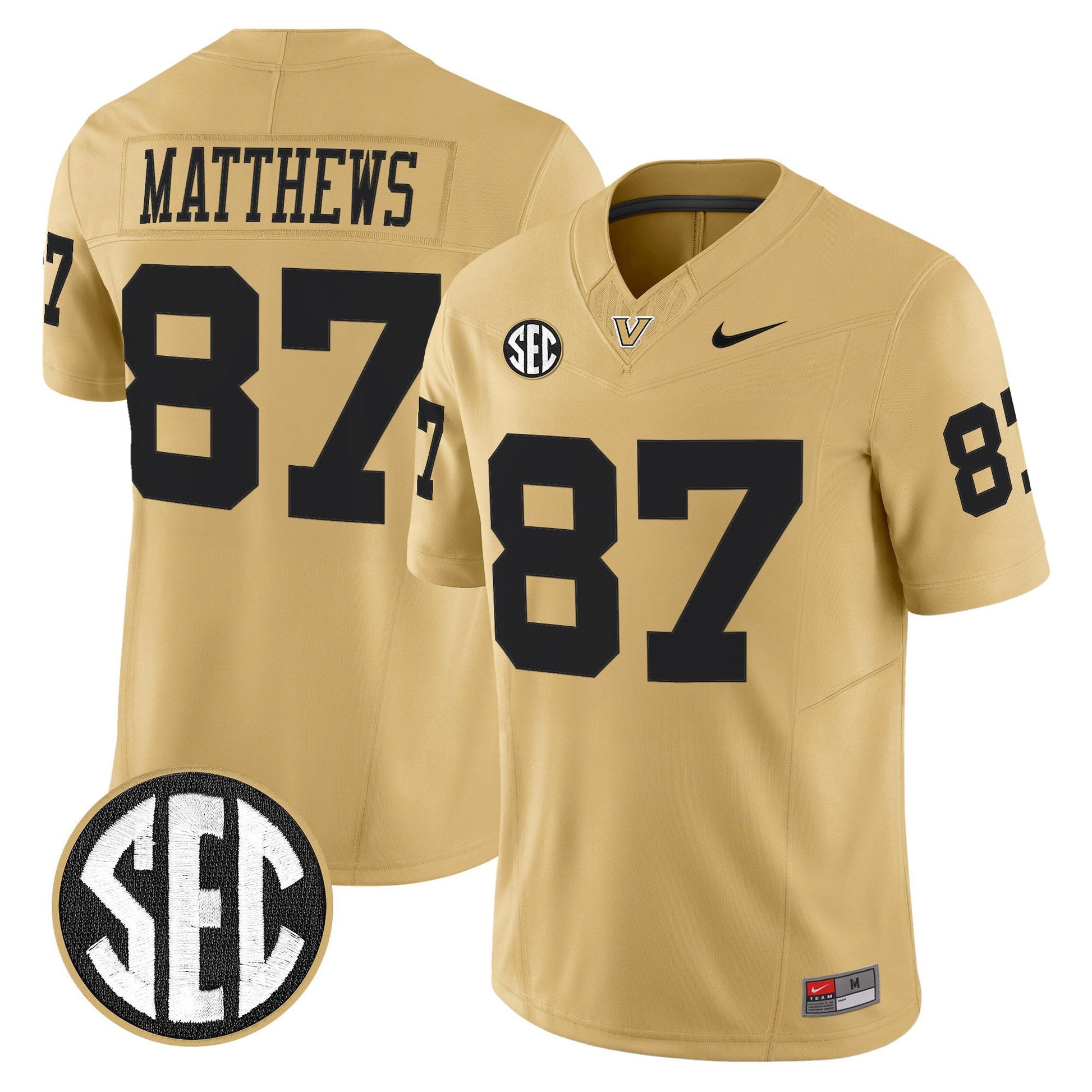 Men's Vanderbilt Commodores 2025 Vapor Limited Jersey - All Stitched