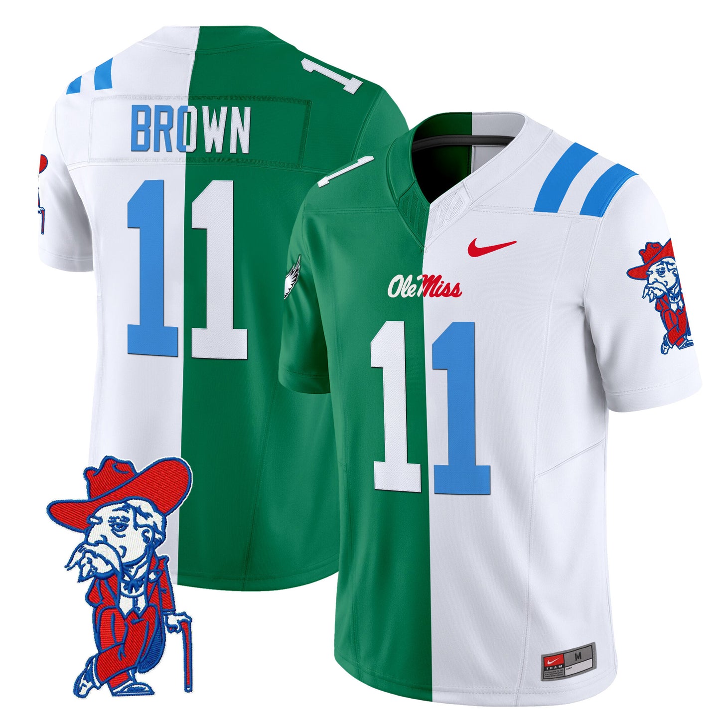 Ole Miss Rebels Split Vapor Limited Jersey - All Stitched