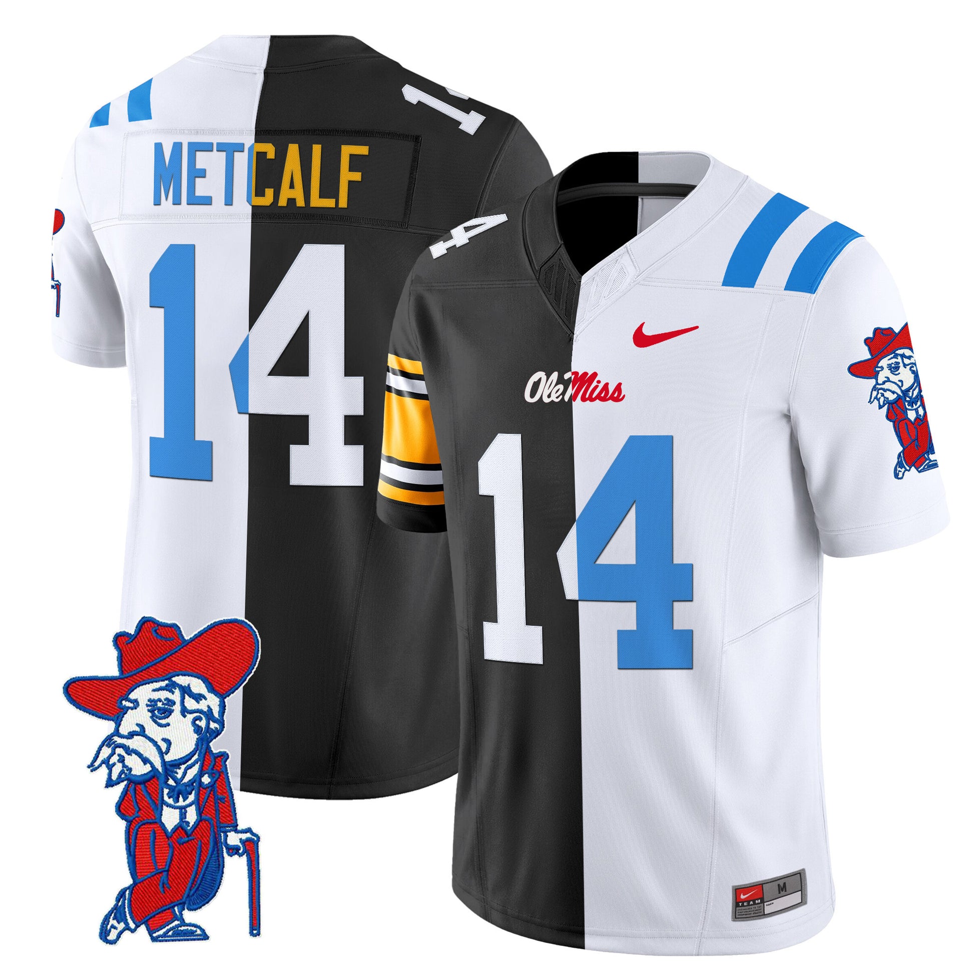 Ole Miss Rebels Split Vapor Limited Jersey - All Stitched